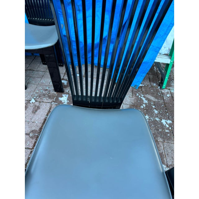 Italian Modern Dining Chairs Signed Pietro Costantini, 1980s, Set of 5 For Sale - Image 9 of 13