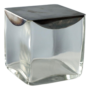 Glass and Metal Box by Lino Sabattini