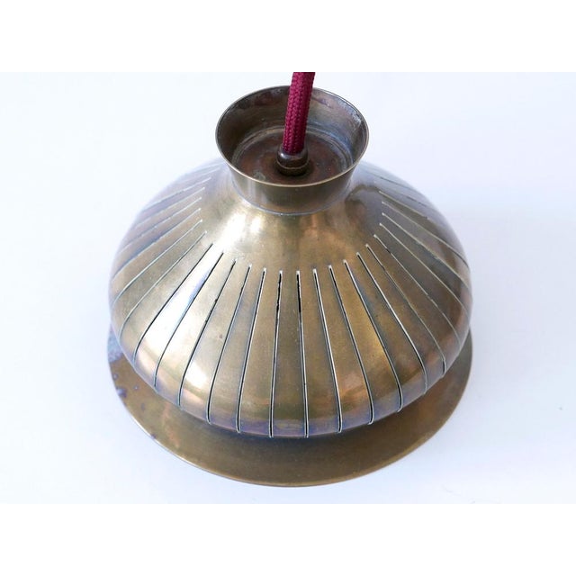 Mid-Century Modern Counterweight Brass Pendant Lamp, Germany, 1950s For Sale - Image 17 of 18