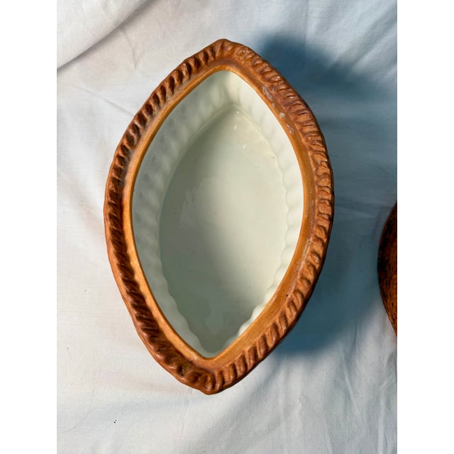 Mid 20th Century Vintage, French, Pillivuyt, Porcelain, Pheasant Tureen For Sale - Image 5 of 8