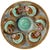 Rare 19th Majolica fish heads oyster plate from North of France (Onnaing unsigned). Reference: Page 130 "Collecting...