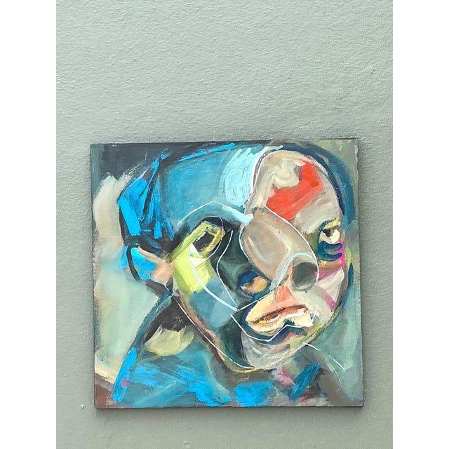 Abstract Figurative Oil Painting on Canvas For Sale - Image 12 of 15