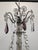 Crystal Chandelier with Bronze Frame and Baluster Stem For Sale - Image 3 of 7