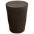 Solid cylinder reclaimed teak side table or pedestal. Charred, sanded and sealed revealing the beautiful wood grain....