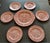 Grindley of Stoke Royal Tudor Velvet Rose England Earthenware Dessert Service, 1980s, Set of 7 For Sale - Image 10 of 10