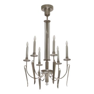 Art Deco Period Eight Arm Chandelier Germany circa 1930 For Sale