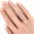 Contemporary Mid 20th Century Diamond Open Hamsa Hand Ring in 18k White Gold Size 7 For Sale - Image 3 of 8