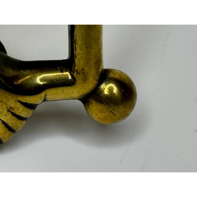 Rare Mid Victorian Cast Brass Doctor’s Door Knocker, Dating to Circa 1860 From Near Highgrove For Sale - Image 11 of 16