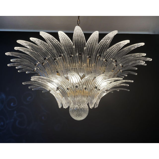 Murano Chandelier in Transparent Glass, 1990s For Sale - Image 15 of 18