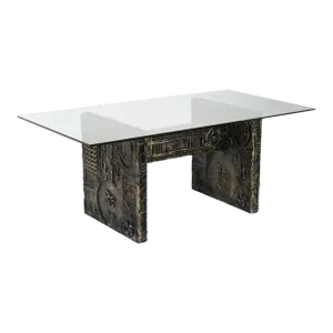 Brutalist Dining Table by Adrian Pearsall c. 1960