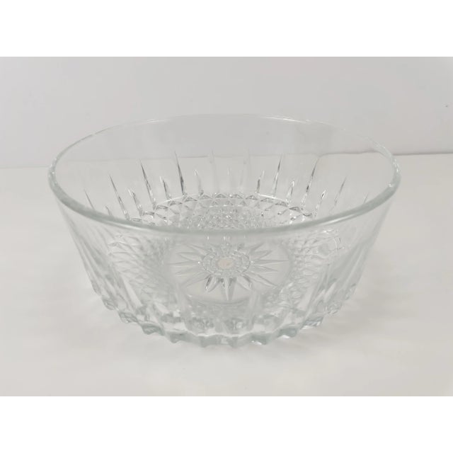 Vintage Arcoroc France Pressed Glass Trifle Bowl Chairish