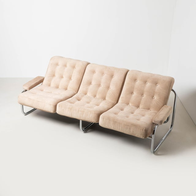 Beige Borkum 3 Seater Sofa by Johan Bertil Häggström for Ikea, 1970s For Sale - Image 8 of 9