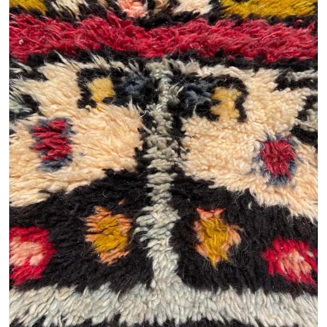 Mid 20th Century Vintage Ecuadorian Hand-Made Woven Shag Tapestry For Sale - Image 5 of 9