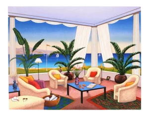 1997 François Fanch Ledan Tropical Breeze Lithograph