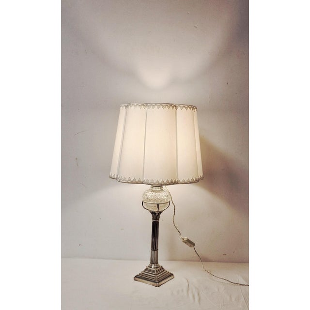 Sterling Silver Table Lamp from Hamilton & Inches Ltd., Early 1900s For Sale - Image 5 of 17