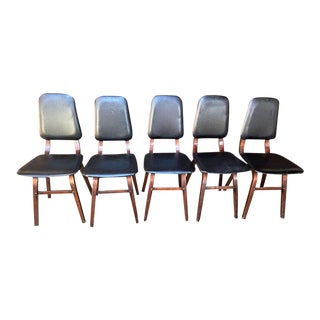 1950s Mid-Century Modern Mid Century Bentwood Dinning Chairs - Set of 5 For Sale
