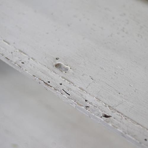 Country House White Painted Kitchen Cabinet with Shelves, 1890s For Sale - Image 10 of 13