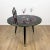 Glass and Wood Tripod Cocktail Table, 1950s For Sale - Image 3 of 9