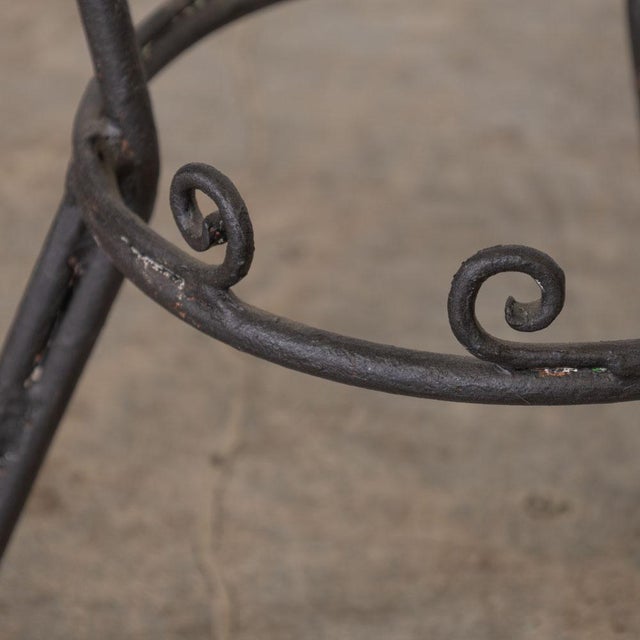 Metal 1920s Spanish Wrought Iron and Glass Center Table For Sale - Image 7 of 14