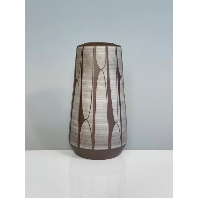 Studio Ceramic Vase with Sgraffito Decoration by Johannes Andreas Urban, Germany, 1960s For Sale - Image 17 of 17