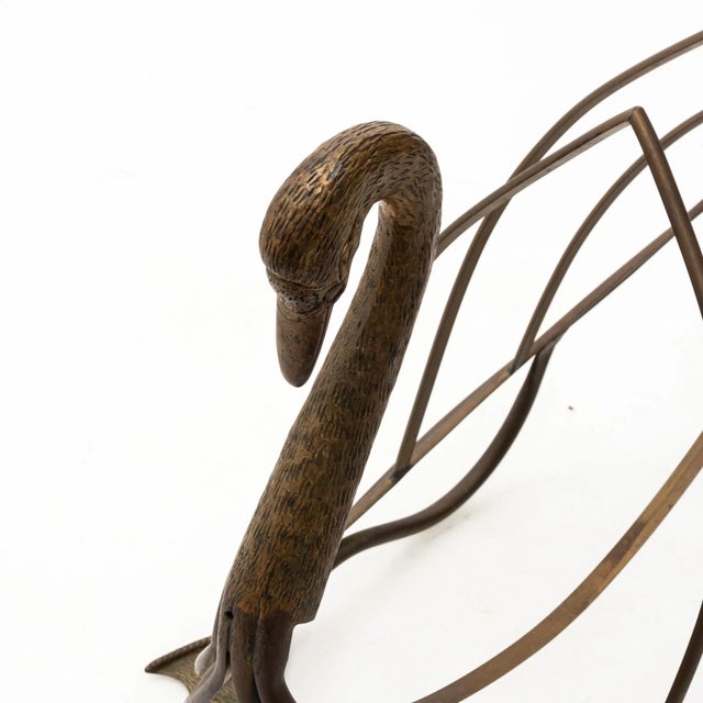 Maison Jansen Brass Magazine Rack For Sale - Image 9 of 10