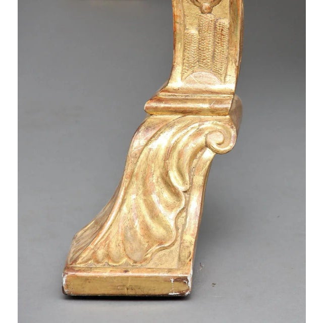 Set of Vintage George I Style Gilt Wood Chairs, 1920s For Sale - Image 11 of 15