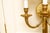 Metal Vintage Louis XVI Neoclassical Revival Style Bronze Three-Light Wall Sconces—A Pair For Sale - Image 7 of 8