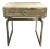 Organic Modern Go Home Magnolia Wood and Nickel End Table For Sale