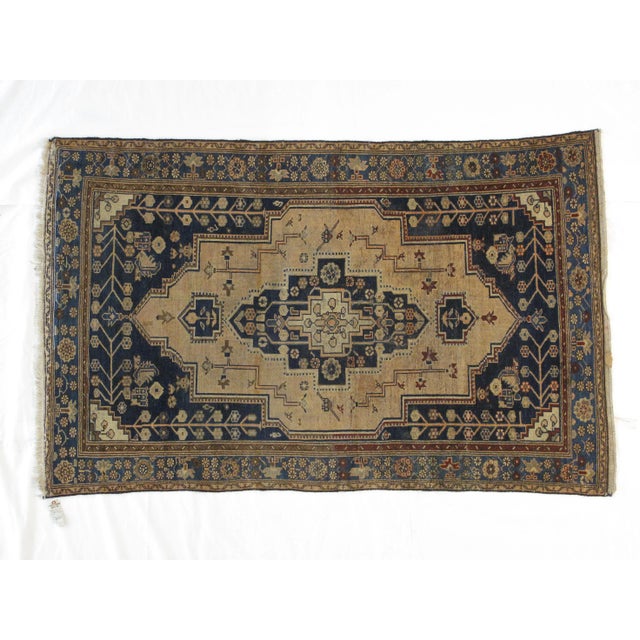 1900's Persian Mazleghan, 4'1" X 6'7" For Sale In New York - Image 6 of 6