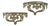 Vintage Hollywood Regency Style Wall Console Shelves- A Pair For Sale