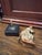Beige 19th Century Santos Sculpture- Christ Bearing the Cross on Stand- Terracotta For Sale - Image 8 of 10