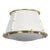 Regina Andrew French Maid Flush Mount, White and Natural Brass For Sale