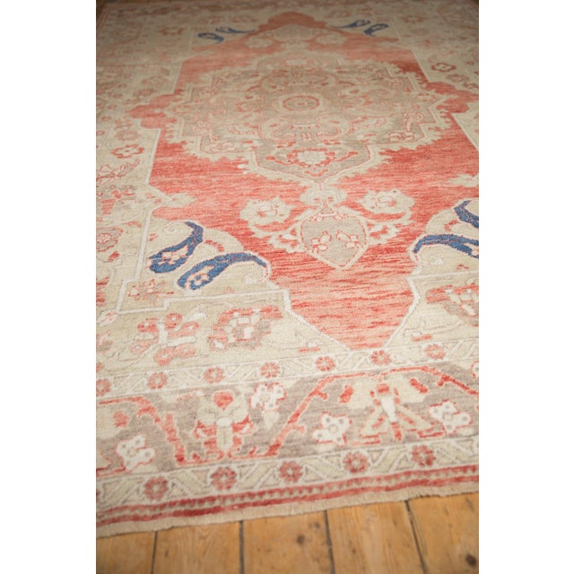 Textile Vintage Distressed Oushak Carpet - 7'5" x 11'6" For Sale - Image 7 of 11