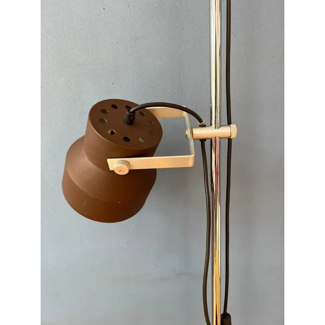 Brown Mid-Century Space Age Brown Anvia Floor Lamp For Sale - Image 8 of 11