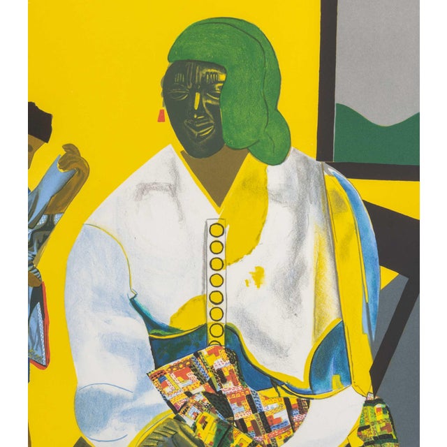 Contemporary Romare Bearden "Mecklenburg Autumn", 1979 For Sale - Image 3 of 11