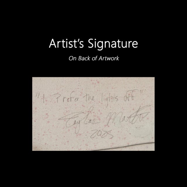 I Prefer the Lights Off - Abstract Dusty Rose Tone Textural Painting on Canvas Original Artwork by Taylour Martin For Sale - Image 9 of 9