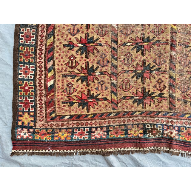 Antique Camel Serab Hand-Knotted Wool Rug - 9'10" X 5'4" For Sale - Image 6 of 12