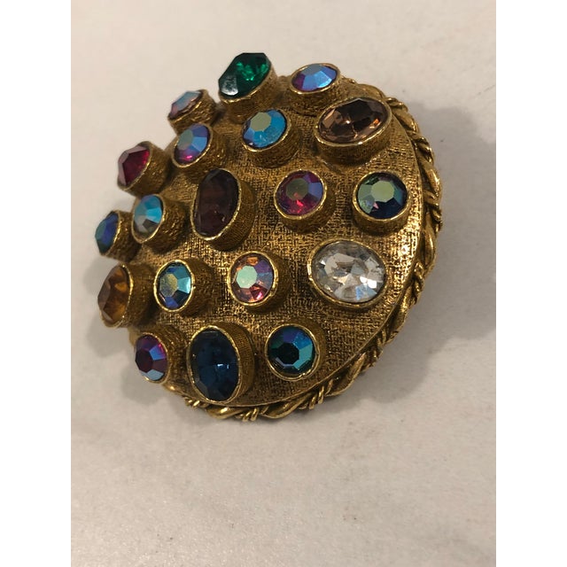 1950s Art (Arthur Pepper) Sputnik Rhinestone Brooch Pin For Sale - Image 4 of 13