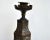 Metal Silver Copper Inlaid Antique Lamp Candlestick Safavid Mughal Engraved For Sale - Image 7 of 8