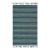 5x8 Blue Flat Weave Wool Bamboo Silk Coastal Horizon Striped Modern Carpet Rug For Sale