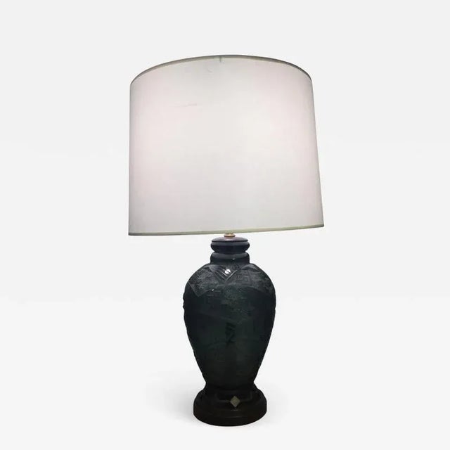 Cameo Carved Art Deco Lamp by Daum Nancy For Sale - Image 13 of 13