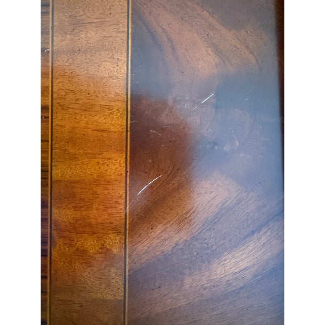 Brown 1990s Maitland-Smith Philadelphia Mahogany Dining Table For Sale - Image 8 of 9