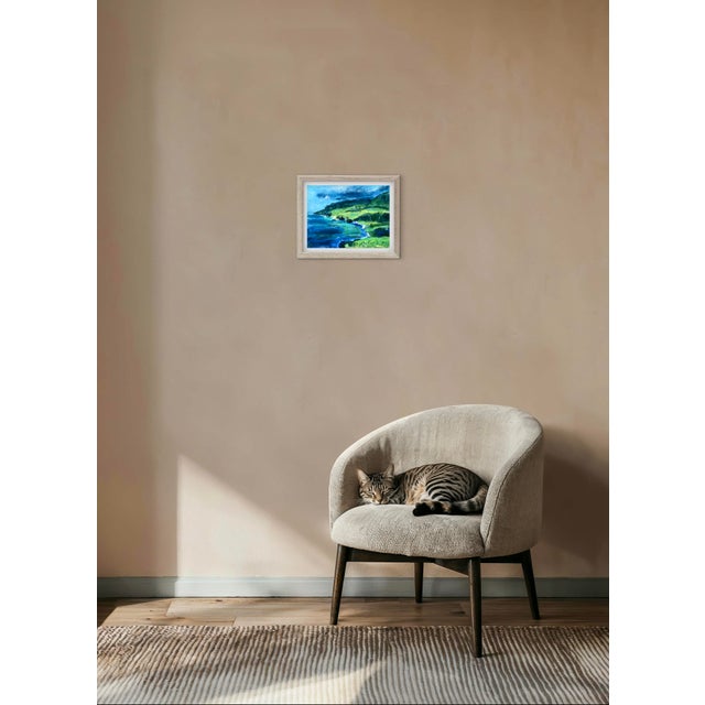 Modern Maui Coast, Modern Impressionist Acrylic Painting For Sale - Image 3 of 10