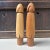 Wood Vintage Minimalist Kokeshi Figurines, 1970s, Set of 2 For Sale - Image 7 of 8