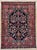 Antique Hand-knotted village rug from the Borujerd area of Luristan in western Iran, featuring an allover geometric...