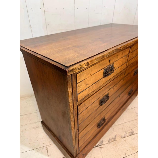Edwardian Chest of Drawers in Oak, 1910 For Sale - Image 6 of 12