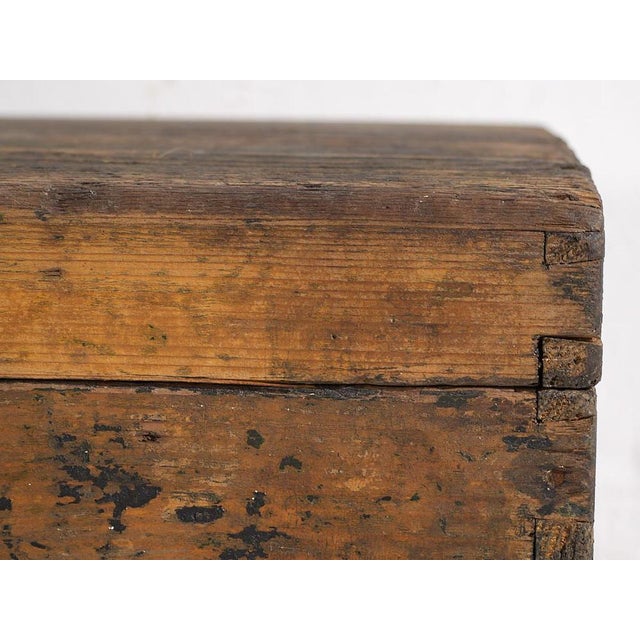 Small Antique Metal Frame Chest, 1900 For Sale - Image 9 of 13