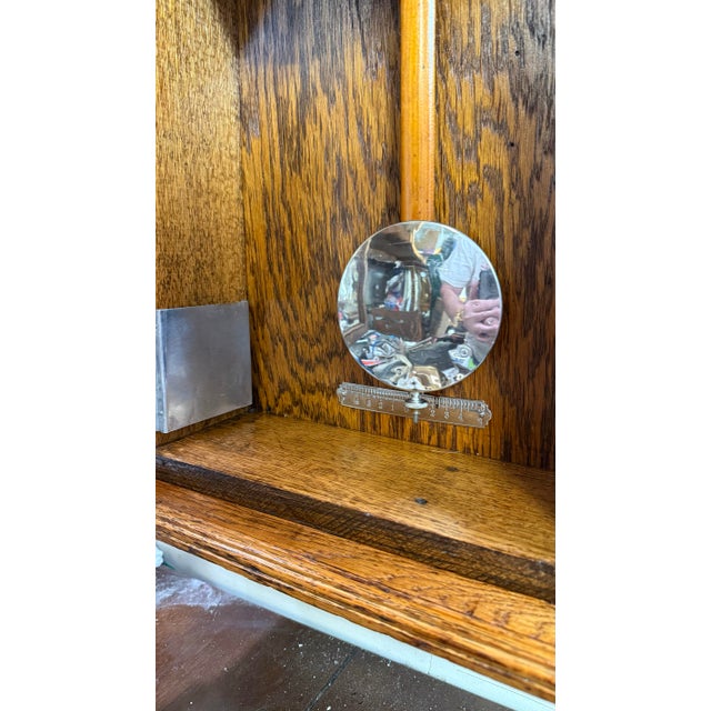 Wood Rare Antique Simplex Time Recorder Co Oak Case Clock 31" Fully Restored 30day For Sale - Image 7 of 12