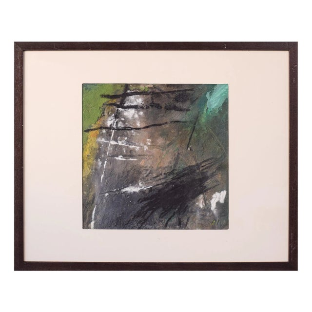 Expressionist Abstract Painting, 20th-century, Acrylic on Canvas, Framed For Sale