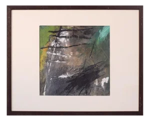 Expressionist Abstract Painting, 20th-century, Acrylic on Canvas, Framed